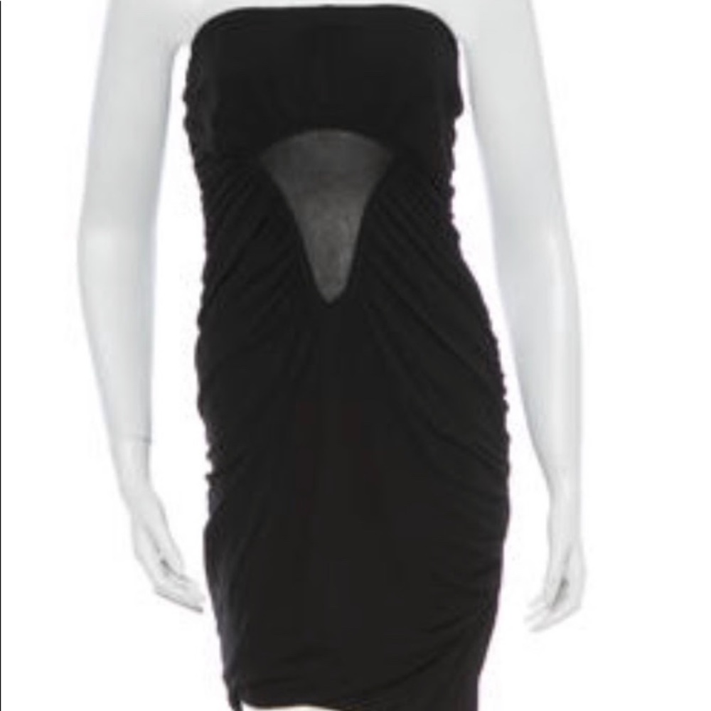 Y Yigal black strapless dress. Size 2